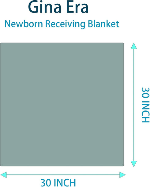 100% 4 30 30 Inch (Style11) Gina Era Flannel Receiving Blankets, Baby Swaddle Blankets Cotton Pcs One Size X for Baby