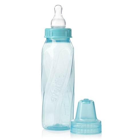 8 (Pack 12) Evenflo Feeding Classic Tinted Plastic Standard Neck Bottles for Baby, Infant and Newborn
