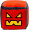 4.7” Geometry Cube Plush Toys Stuffed Plushie Doll Small Pillow Pendant Game Cute Kids Fans Collection Birthday Gift (Red B)
