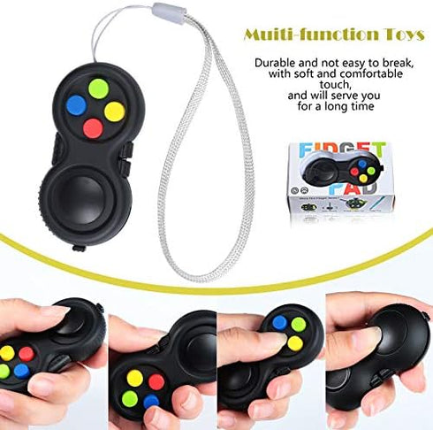 6 Skylety Pieces Cam Fidget Pad Controller Relieve Anxiety Handheld Mini Game Remote Controller Fidget Pad Stress