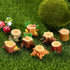 16 PC Miniature Creative Simulation Tree Stump Ornaments: Perfect for Home Art Sculpture and Dollhouse Decorations