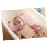 ERINGOGO Foldable Baby Bathtub Pig-Shaped Bath Tub Newborn Bath Seat Infants Support Cushion