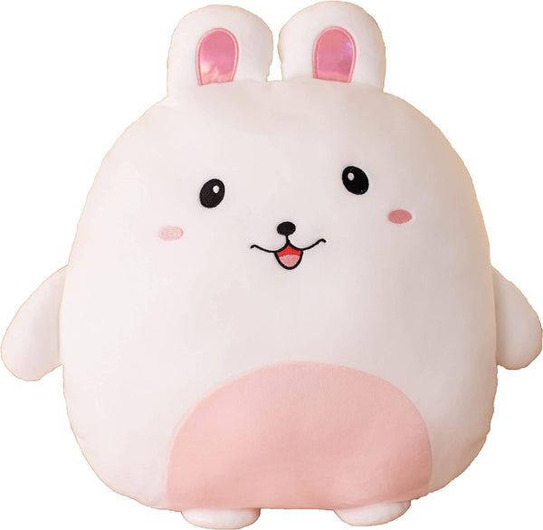 Soft Bunny Plush Hugging Pillow, Cute White Rabbit Stuffed Animal Toy for Kids, Birthday Valentine Christmas Gift