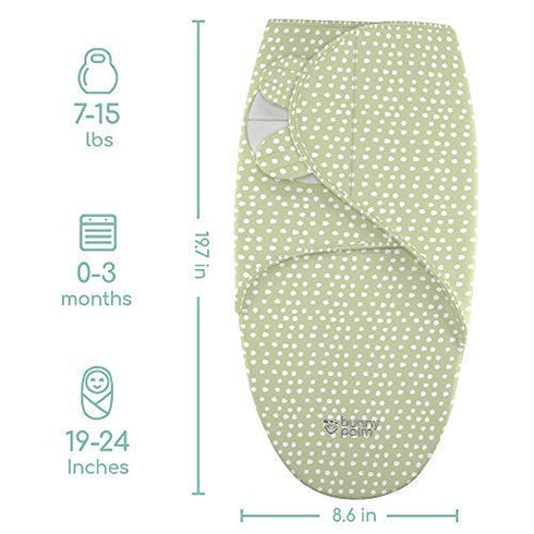 Set 3 Pack Swaddle Blanket for Baby, Newborn Boy or Girl Adjustable Sleepsack, Unisex, Organic Cotton Swaddle Wrap Bags