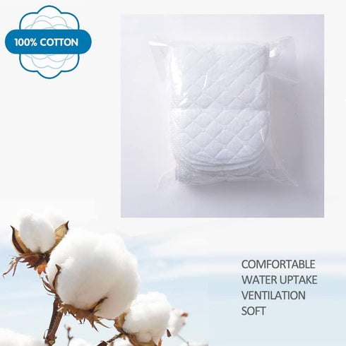 LXXIASHI 10PCS 30x11cm 11.81x4.33in) Three-Layers Cotton Diaper Reusable Solid Casual Infant Baby Cloth Diaper Covers