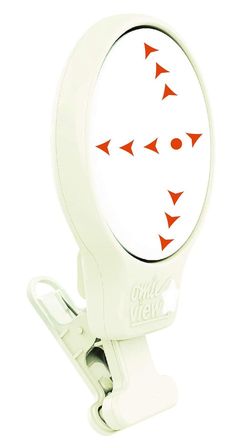Bassinet Mirror - Clip-on Mirror with Remote Control & LED Light for Baby Monitoring, Bassinet Accessory