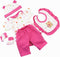 Reborn Baby Dolls Outfit Clothes Accessories for 16-18 Inch Newborn Baby Girl Dolls Matching Clothing