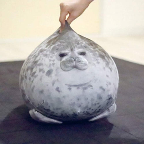 MerryXD Chubby Blob Seal Pillow, Cute Ocean Large Stuffed Cotton Plush Animal (23.6 in)