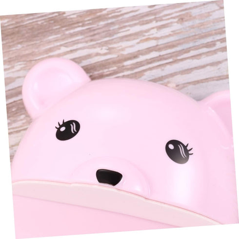 Punch Cartoon Bear Furniture Anchors Anti-tip Wall Safety Kit for Boy Girl and Pet Proofing Pink Securely Stabilizes