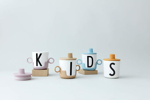 Design Letters Sippy Cup Lids - Durable Drink Lid for Melamine Cups, BPA & BPS Free, Dishwasher Safe