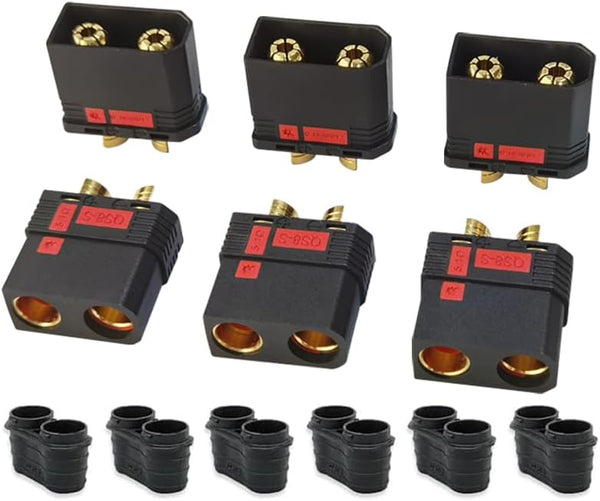Qs8 Connector Male and Female, High Current Antispark Connector for Remote Control Toys and Drone Battery Charger