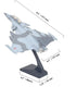 Ailejia Diecast Rafale Fighting Falcon Airplane Model Aircraft Army Air Force Toys Die Cast Military Plane Pull Back