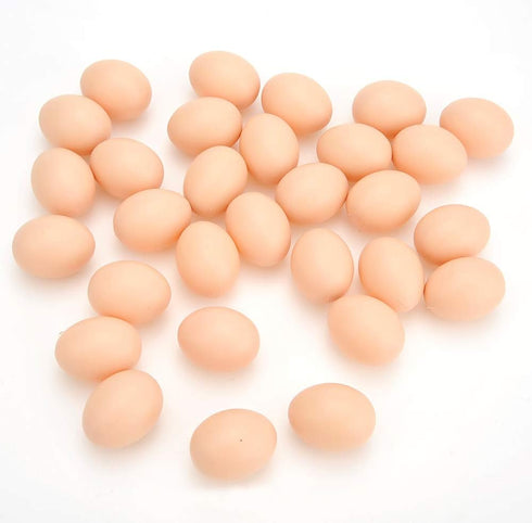 30 PowerTRC Pcs Plastic Eggs Toys, Toy Food DIY Easter Eggs, Real-Life Size Faux Pretend Play Food Play Kitchen