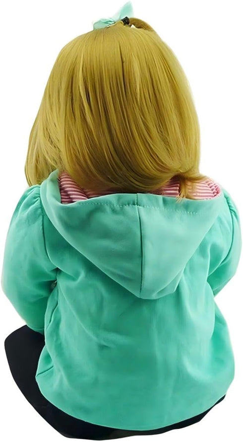 18 inch 45 cm 3+ iCradle Lovely Reborn Baby Doll Girl Soft Body Vinyl Lifelike Baby Doll Realistic Newborn Dolls
