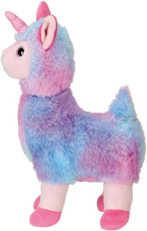 Bearington Luna Llamacorn Plush, 10 Inch Rainbow Llama Stuffed Animal