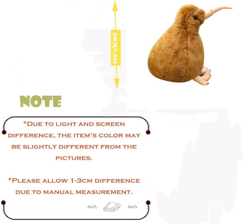 CHELEI2019 7.9" Kiwi Bird Stuffed Animal Plush, Cute Hugging Pillow Soft Toy for Kids