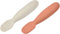 BEABA Set of 2 Silicone Pre-Spoons, Ultra-Soft for Babies 4-8 Months, Designed for Self Feeding, Baby Utensils