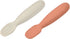 BEABA Set of 2 Silicone Pre-Spoons, Ultra-Soft for Babies 4-8 Months, Designed for Self Feeding, Baby Utensils