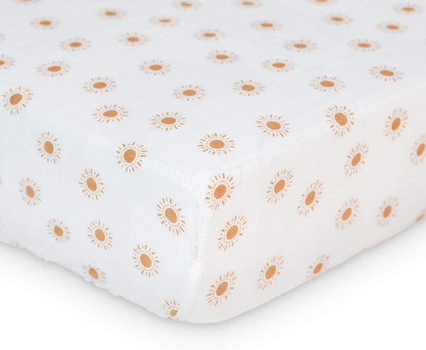 Lulujo Muslin Crib Sheets - Fitted Crib Mattress Sheets for Boys and