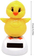 Solar Dancing Chick, Solar-Powered Car Charm, Cartoon Bobble Head Chick Ornaments, Solar Dancing Figurines for Car