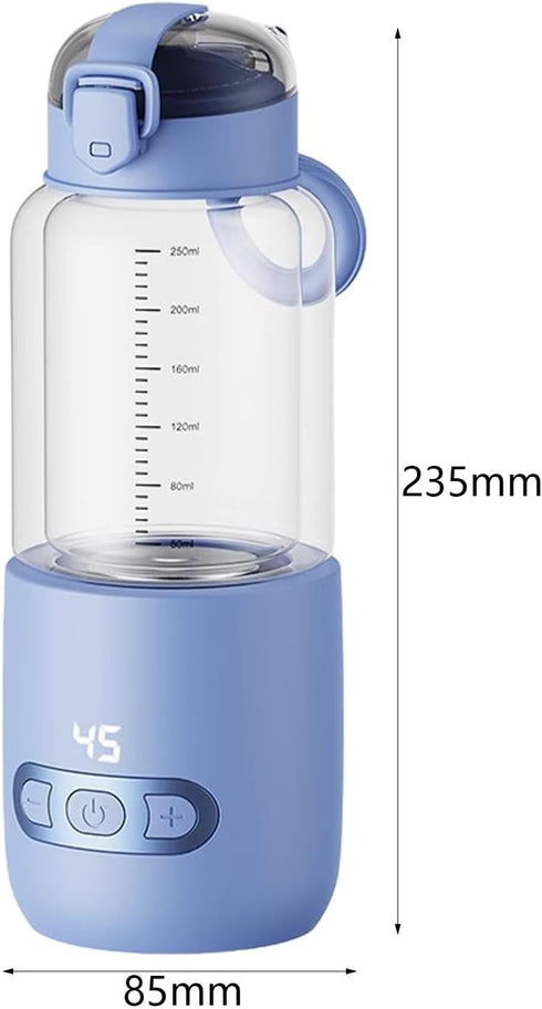 GiaoRosi 250ml Portable Milk Warmer USB Electric Kettle Fast Warming Fast Charging Milk Bottle Car Travel Shopping