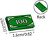 ARBTOTCE 50PCS 100 (50 Dollar Bill Bank Cash Minifigure, Green Money Tile Accessories for Building, Compatible