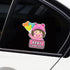 Cartoon Baby on Board Car Sticker Cute Baby and Balloon Kids on Board Car Window Bumper Decal Waterproof Vinyl Baby