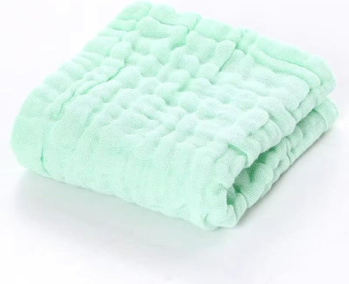 Peonita 6 Pack Set Muslin Baby Washcloths Organic Cotton Face Towels for Newborns Ultra-Soft, Reusable & Absorbent