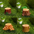16 PC Miniature Creative Simulation Tree Stump Ornaments: Perfect for Home Art Sculpture and Dollhouse Decorations