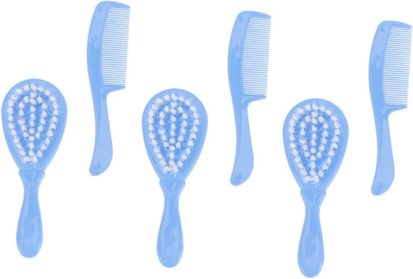 Sosoport Baby Hair Brush Set for Newborns 6-Piece Infant Comb and Massage