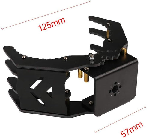 Mechanical Robot Arm Claw/Gripper (Black Mechanical Claw without Servo)