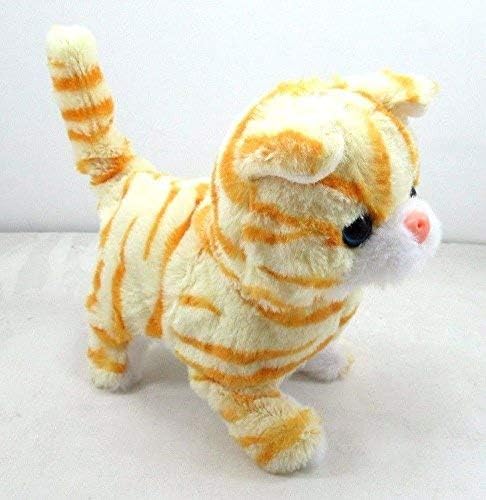 Mytoys&Gift 1pc Walking, Moving, Sounding Plush Baby Toy - Mini Cat Kitten in Random Color