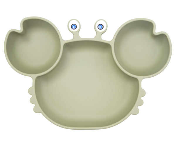 Silicone Suction Plate for Toddlers, Self Feeding Training Divided Dish and Bowl, BPA Free