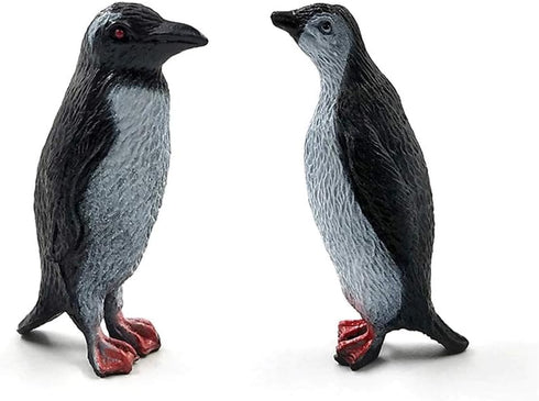 16Pcs Plastic Penguin Figurines - Cute Ocean Animal Penguin Figure Model Toys for Kids, Realistic & Detailed