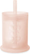 Olababy Silicone Training Cup with Straw Lid, 5 oz, Sippy Cup for 6+ Mo Infants to 12-18 Mo Toddlers, Coral