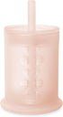 Olababy Silicone Training Cup with Straw Lid, 5 oz, Sippy Cup for 6+ Mo Infants to 12-18 Mo Toddlers, Coral