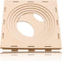 9 Holes Collapsible Wood Balloon Sizer Cube Box, Measurement Tool for Party Decorations (12" x 12" x 12")