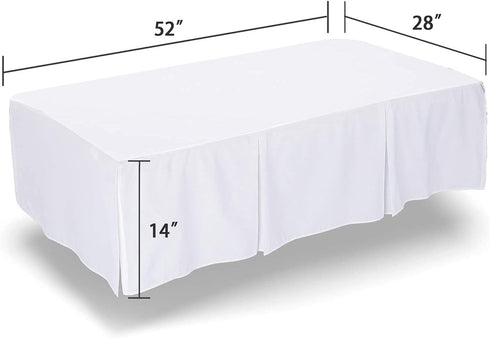 LS Line 800 Count 100% (28" 52" 14") 14" Crib Bed Skirt Pleated, Thread Egyptian Cotton, Nursery Crib Toddler x x