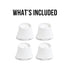 Wall Nanny 4 Inch Extension Accessories for Baby Gate, Connect Extensions to Add 4 Inches in Length - 4 Pack (Made in