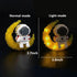 Micro Building Blocks Astronaut Model with Light, Building Toy for Kids or Adult Gifts, Spaceman on The Moon Mini Blocks