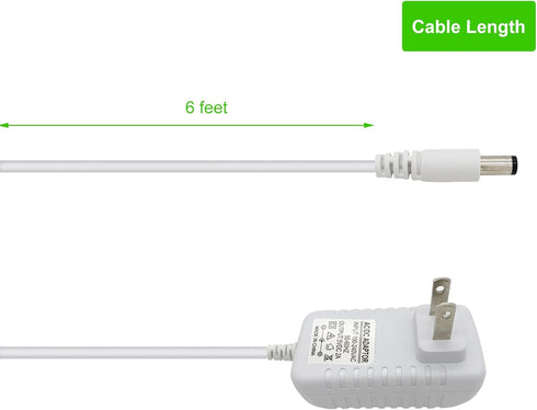 Duetsoothe Power Cord, 5V Adapter Replacement for Graco Swing Dreamglider/Duoglider, 6 ft Charger Cable