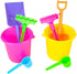 The Dreidel Company Mini Beach Playsets, 12-Pack Play Set with 1 Sand Bucket, 1 Shovel, 1 Rake, and 1 Scoop for Kids