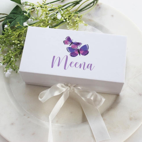 Set Set Personalized Baby Purple Butterfly Gift - Baby Brush & Comb - Toddler Girl Gifts - ECO Friendly Inks
