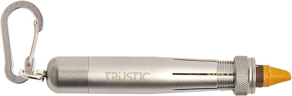 Metal Holder for 1/2” Marking Crayons, Ferro Rods, Hexagonal or Round Shape, Color - Silver