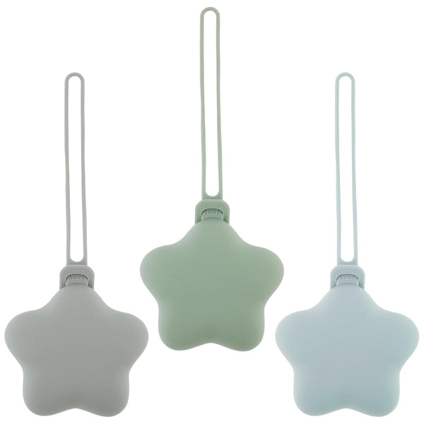 FALESOUL 3 Pack Silicone Pacifier Holder Case, Cute Portable Pacifier Storage Case, On-The-GO
