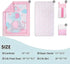 Set 4 Set Elephant Crib Bedding for Girls, Pieces Nursery Including Quilt/Fitted Sheet/Crib Skirt/Diaper Bag