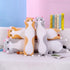Cute Cat Plush Long Body Pillow - Soft Doll Pillows for Kids Girls, 19 Inches, Gray, 1 Count