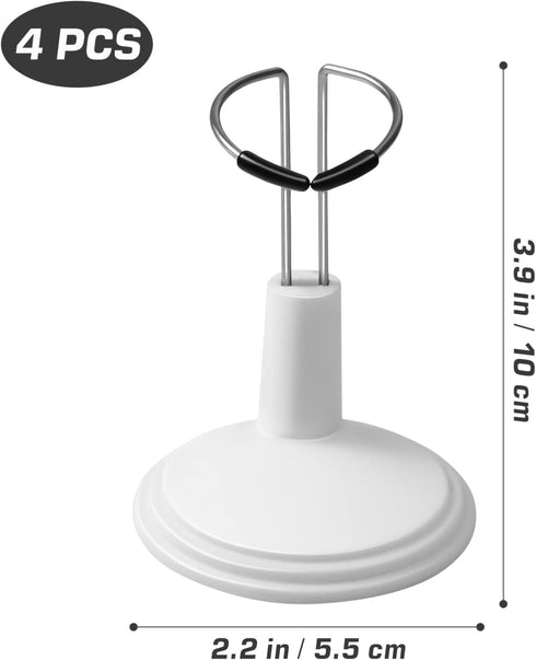 Toddmomy 4Pcs Mini Doll Toy Display Stand Doll Support Stand Doll Stand Display Holder for Window Display Decoration