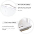 Luxshiny Handheld Bottle Organizer with Lid Large Transparent Storage Box for Milk Bottles Pacifiers and Dishes