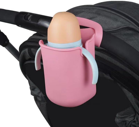 Stroller Cup Holder, Silicone Drink Holder for Stroller,Bike Water Bottle Holder,Removable Bottle Holder, Outdoor Universal Portable Cup Holder for Bicycle, Walker, Scooter Bottle Mount for Kid Adult by Nocessary